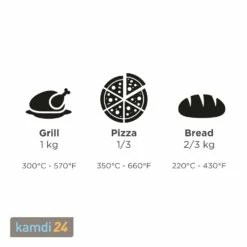 Alfa Forni Pizzaofen Ciao Grau -Angebote Kamdi24 Store alfa forni pizzaofen ciao grau 15644 m 8