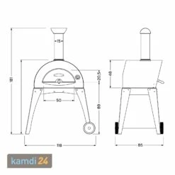 Alfa Forni Pizzaofen Ciao Grau -Angebote Kamdi24 Store alfa forni pizzaofen ciao grau 15644 m 9