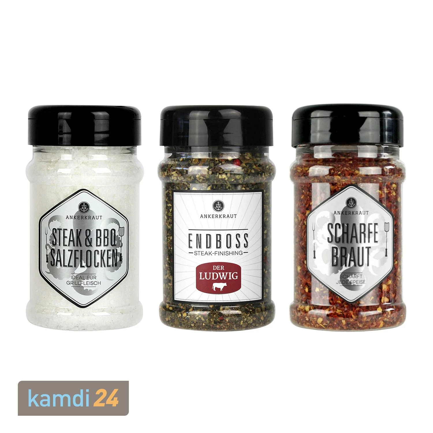Ankerkraut Gewürzstreuer-Set Feines Finish 3 Ankerkraut Gewürzstreuer-Set Feines Finish