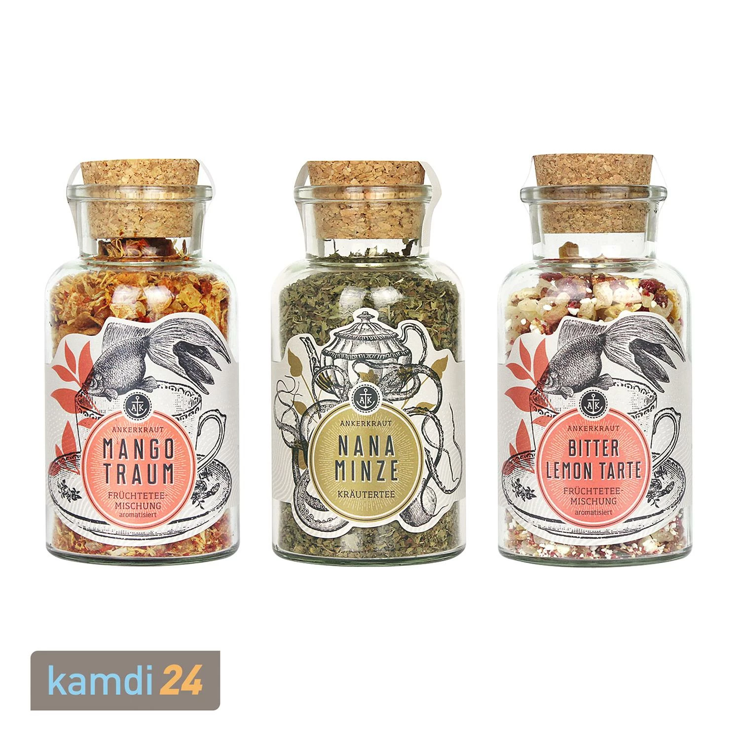 Ankerkraut Tee-Set Seelenstreichler 3 Ankerkraut Tee-Set Seelenstreichler