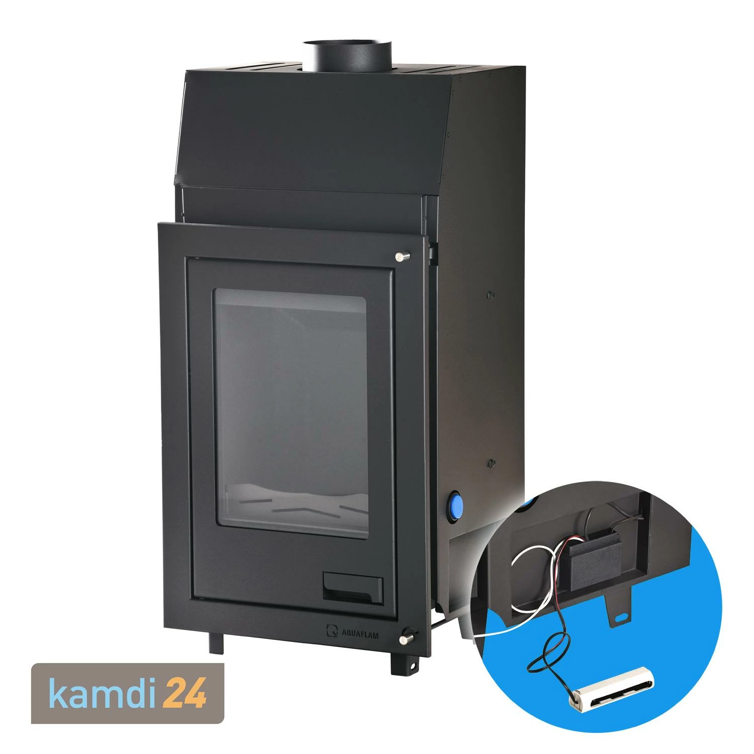 Aquaflam 12 Basic Wasserführender Kamineinsatz Komplett-Set Kombispeicher THKE 600 + 1 SWT 4 Aquaflam 12 Basic Wasserführender Kamineinsatz Komplett-Set Kombispeicher THKE 600 + 1 SWT – Bild 2