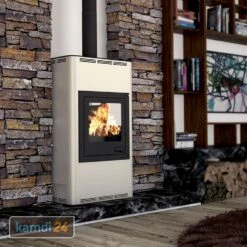 Aquaflam 17 Automatic Wasserführender Kaminofen Creme