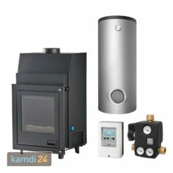 Aquaflam 17 Basic Wasserführender Kamineinsatz Komplett-Set Kombispeicher THKE/F 825