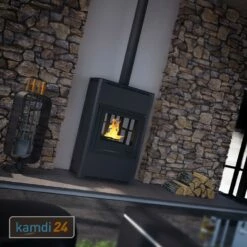 Aquaflam 25 Automatic Wasserführender Kaminofen Black