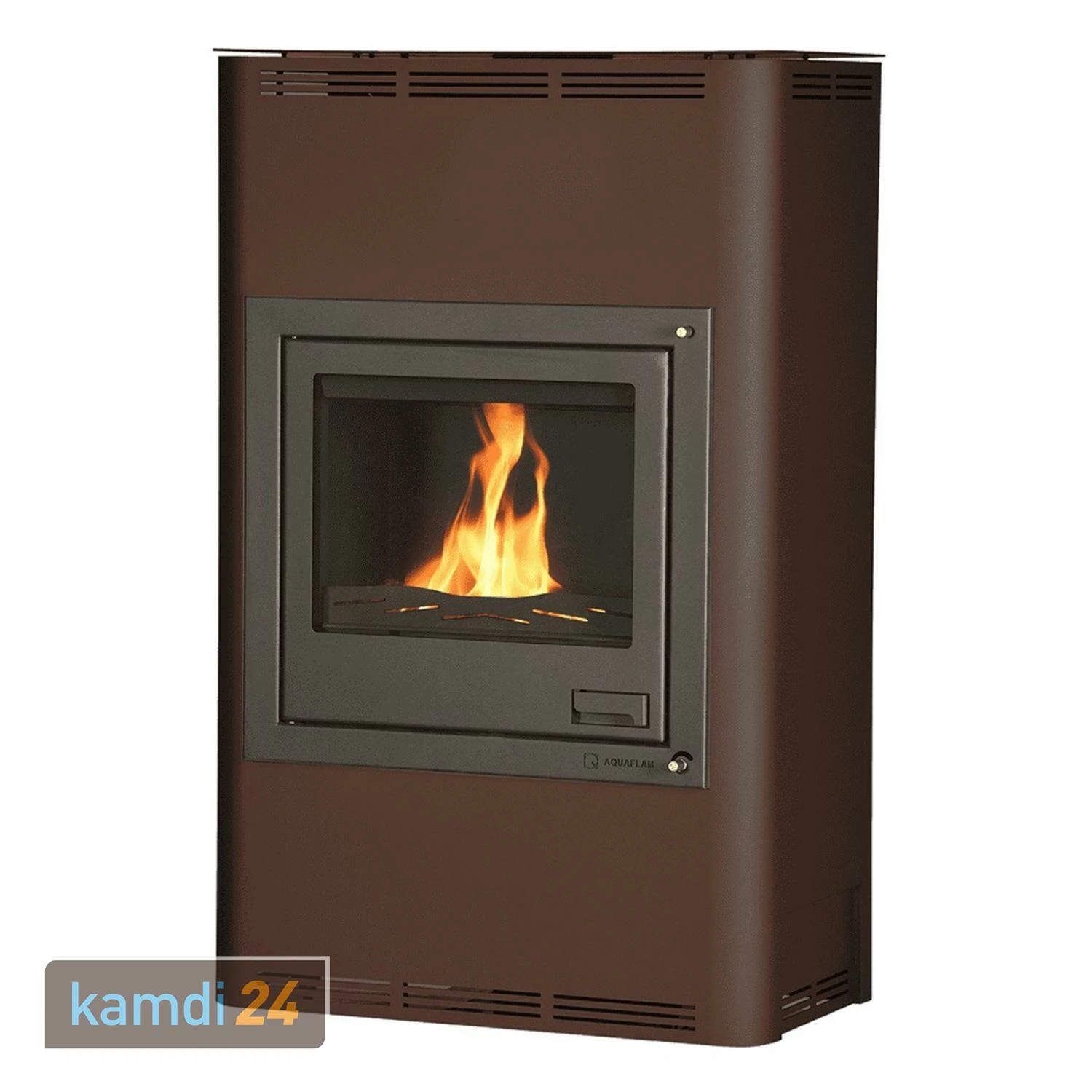 Aquaflam 25 Basic Wasserführender Kaminofen Brown 4 Aquaflam 25 Basic Wasserführender Kaminofen Brown – Bild 2