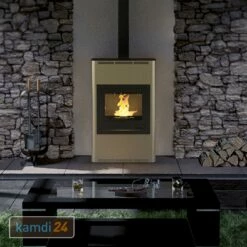 Aquaflam 25 Basic Wasserführender Kaminofen Creme