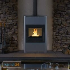 Aquaflam 25 Basic Wasserführender Kaminofen Grey