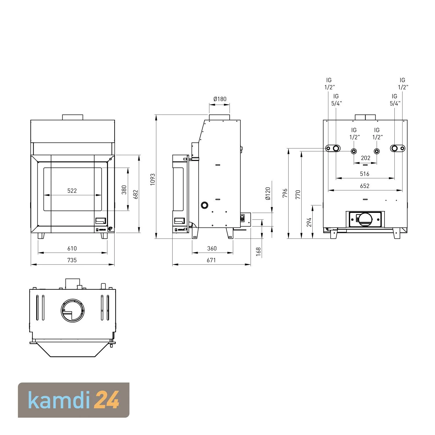 Aquaflam 25 Prisma Automatic Wasserführender Kamineinsatz 10 Aquaflam 25 Prisma Automatic Wasserführender Kamineinsatz – Bild 8