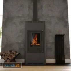 Aquaflam 7 Automatic Wasserführender Kaminofen Black