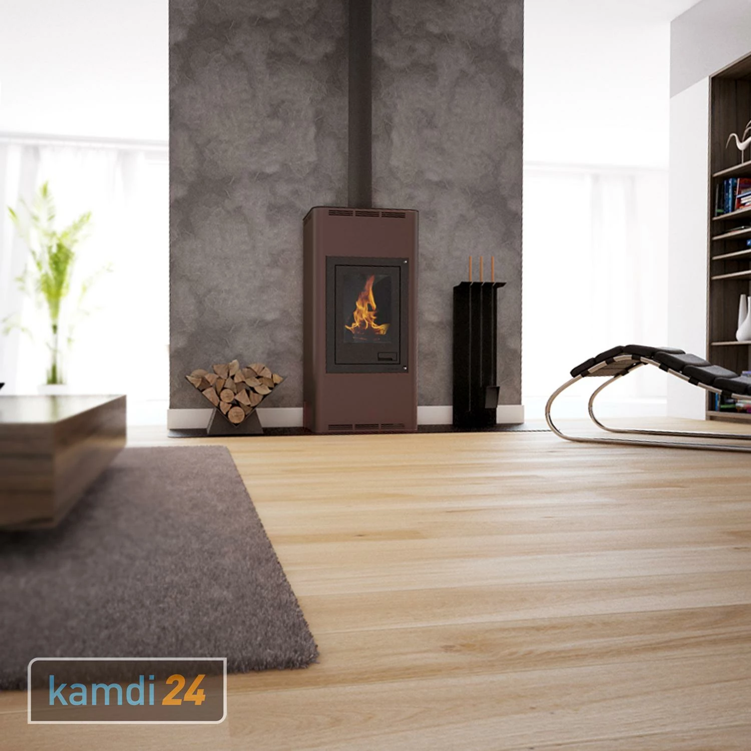 Aquaflam 7 Automatic Wasserführender Kaminofen Brown 9 Aquaflam 7 Automatic Wasserführender Kaminofen Brown – Bild 7