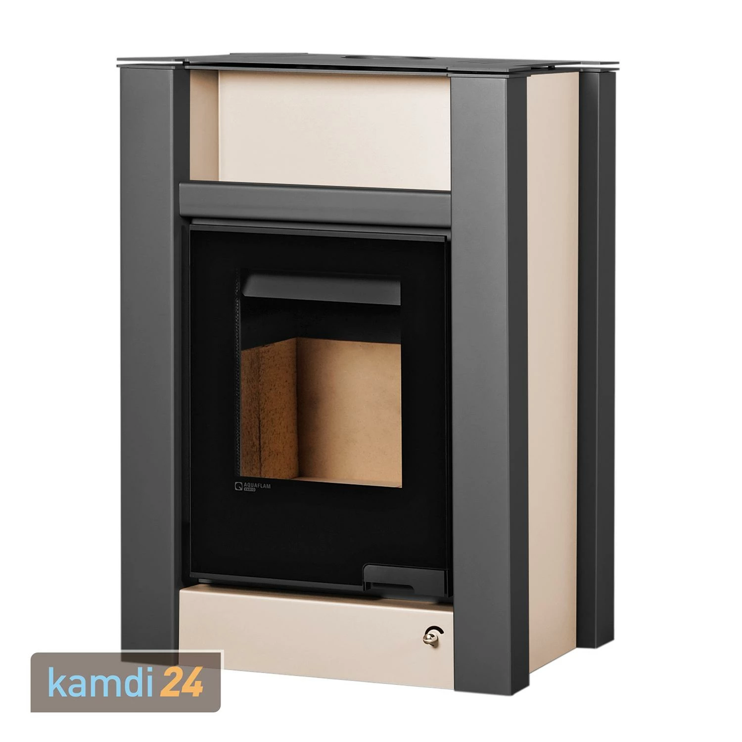 Aquaflam Vario Lend 11 KW Basic Wasserführender Kaminofen Creme Komplett-Set Kombispeicher THKE/F 600 4 Aquaflam Vario Lend 11 KW Basic Wasserführender Kaminofen Creme Komplett-Set Kombispeicher THKE/F 600 – Bild 2