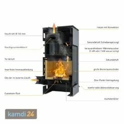 Aquaflam Vario Lend Manual Wasserführender Kaminofen Brown 11/7 KW -Angebote Kamdi24 Store aquaflam vario lend manual wasserfuehrender kaminofen brown 11 7 kw 5703 m 4