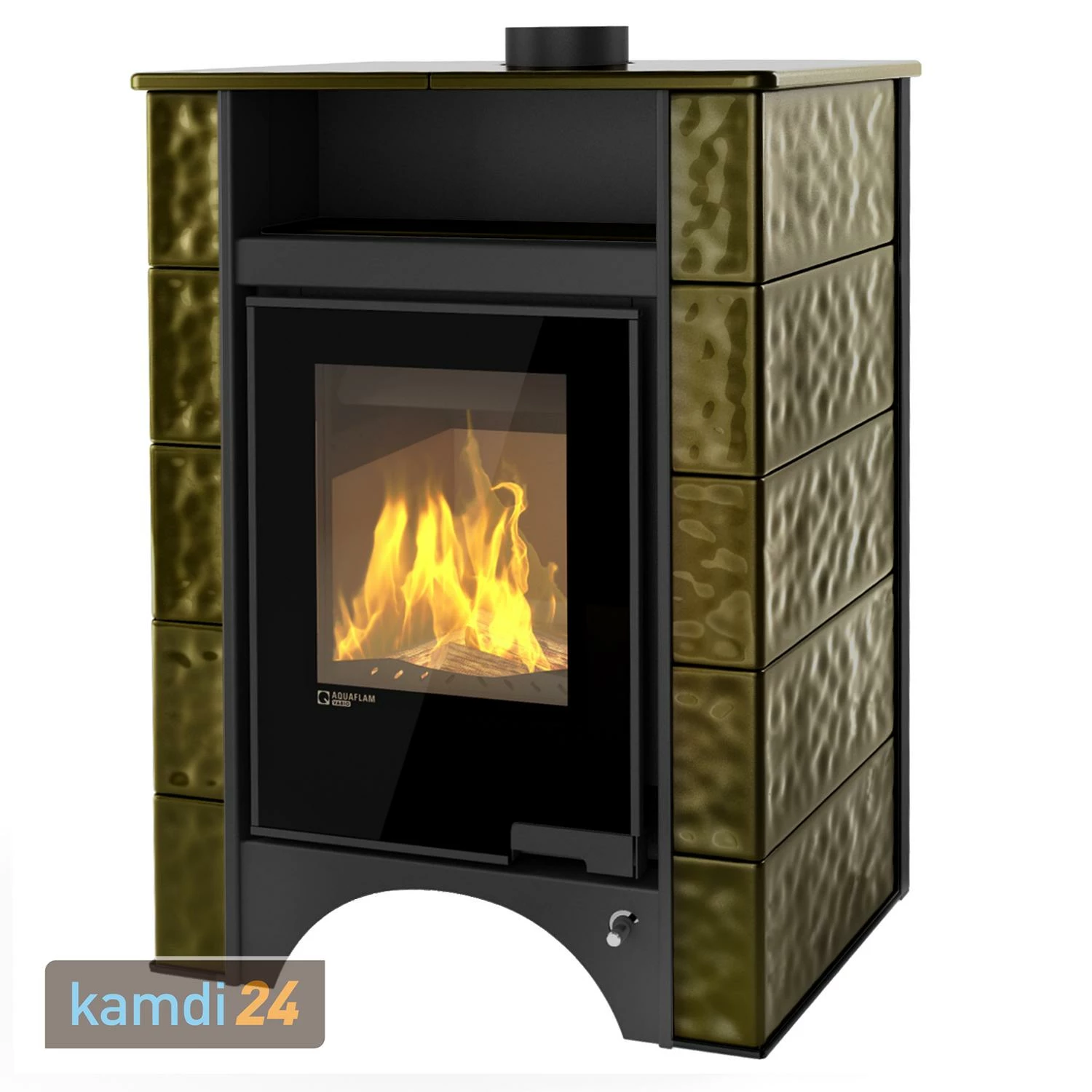 Aquaflam Vario Peru Manual Wasserführender Kaminofen Grün 11/7 KW 4 Aquaflam Vario Peru Manual Wasserführender Kaminofen Grün 11/7 KW – Bild 2