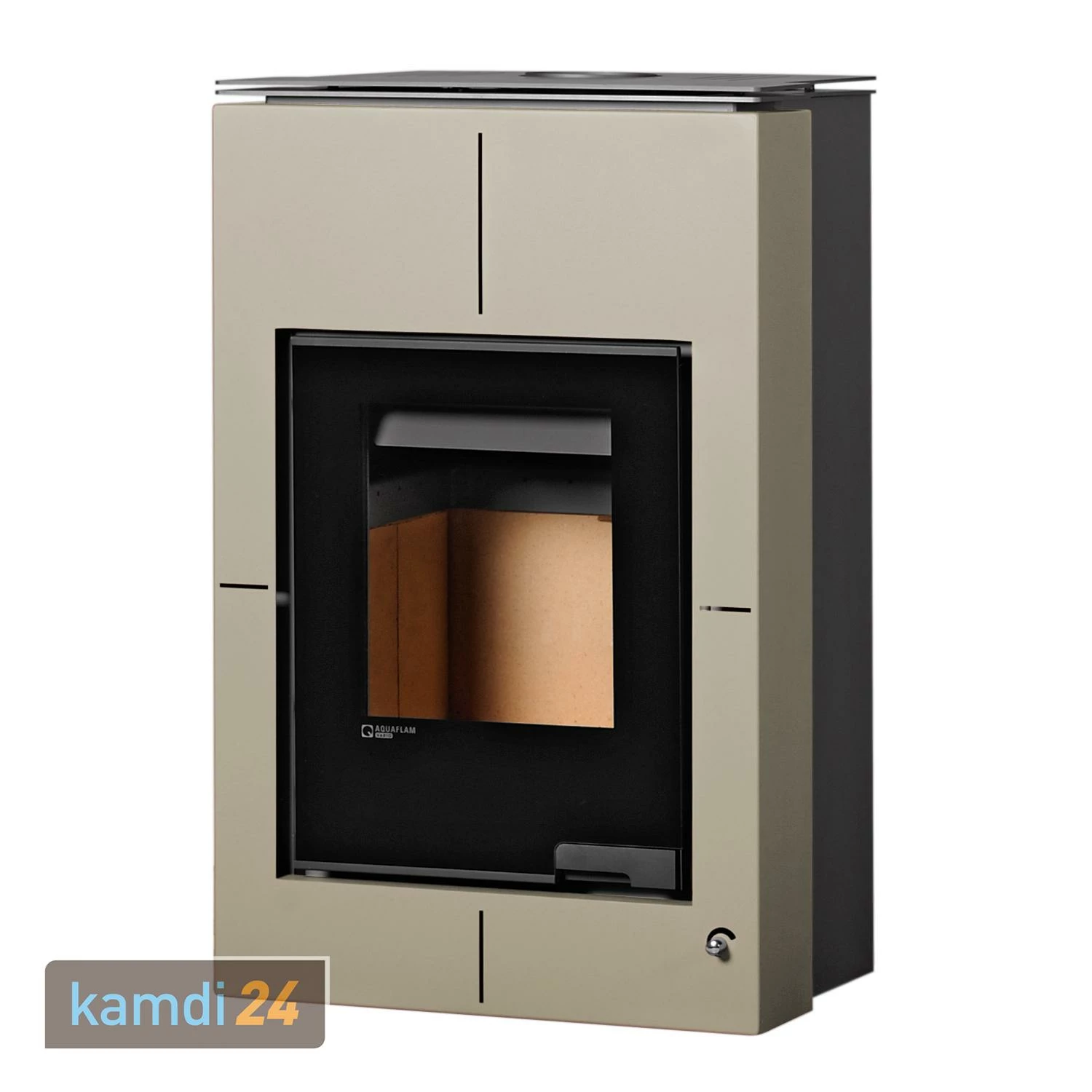 Aquaflam Vario Saporo Basic Wasserführender Kaminofen Olive 11/5 KW 4 Aquaflam Vario Saporo Basic Wasserführender Kaminofen Olive 11/5 KW – Bild 2