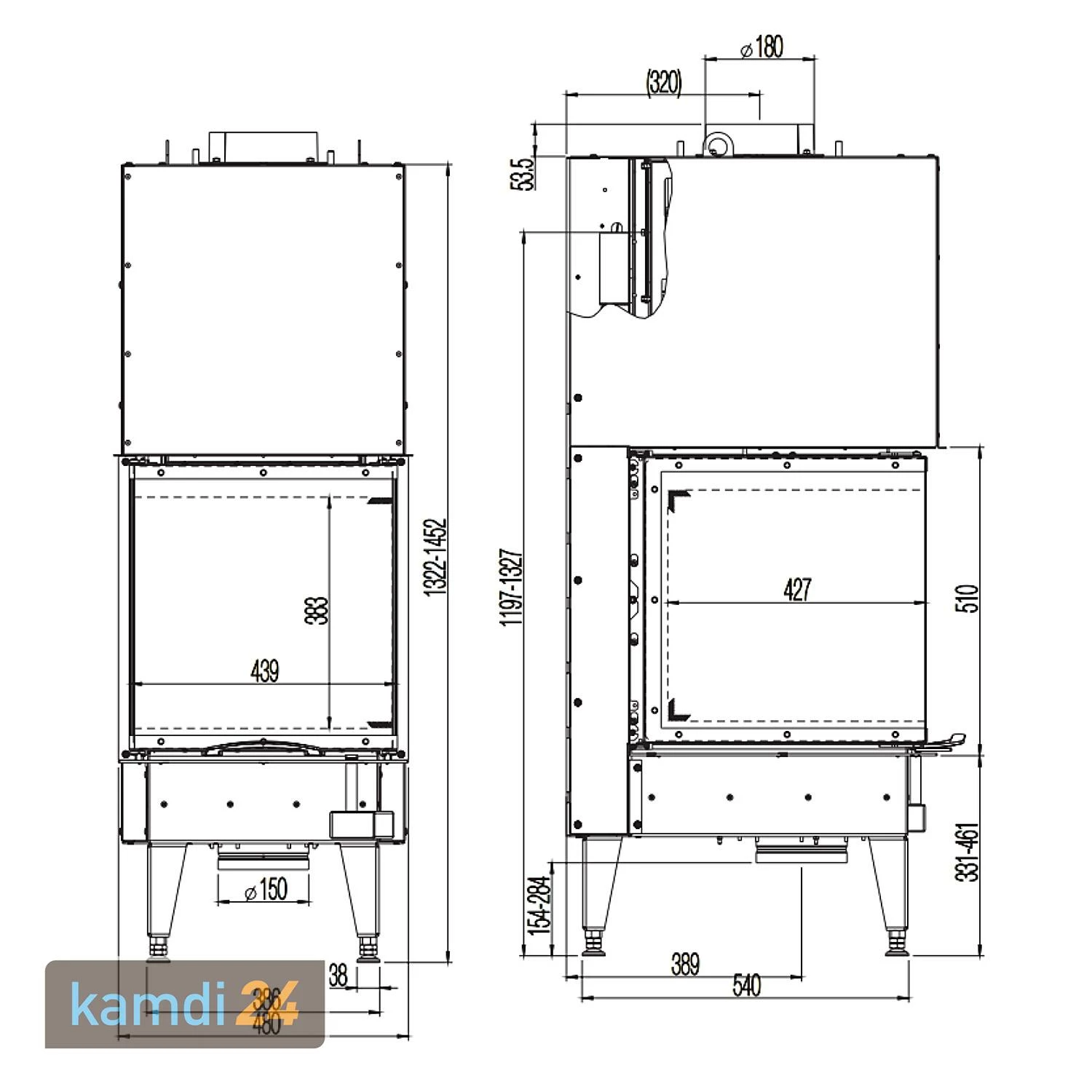Austroflamm 48x51x51 S3 2.0 Kamineinsatz 6 Austroflamm 48x51x51 S3 2.0 Kamineinsatz – Bild 4