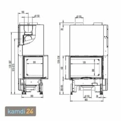 Austroflamm 63x40x42 S 2.0 Kamineinsatz Ecke Links -Angebote Kamdi24 Store austroflamm 63x40x42 s kamineinsatz ecke links 25123 m 3