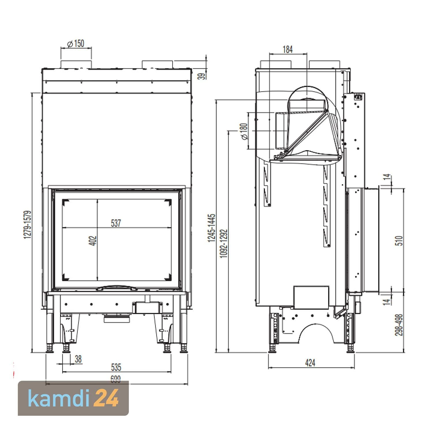 Austroflamm 65x51 S 2.0 Kamineinsatz 8 Austroflamm 65x51 S 2.0 Kamineinsatz – Bild 6
