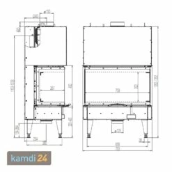 Austroflamm 75x35x45 S3 2.0 Kamineinsatz -Angebote Kamdi24 Store austroflamm 75x35x45 s3 kamineinsatz 25098 m 3