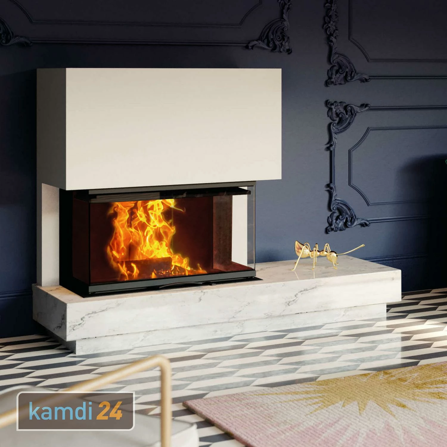 Austroflamm 75x35x45 S3 2.0 Kamineinsatz Feuerraum Schwarz 4 Austroflamm 75x35x45 S3 2.0 Kamineinsatz Feuerraum Schwarz – Bild 2