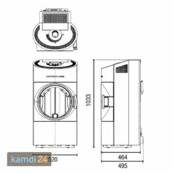 Austroflamm Clou Compact Pelletofen B-Ware -Angebote Kamdi24 Store austroflamm clou compact pelletofen b ware 25886 m 4