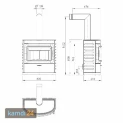 Austroflamm Cody Kaminofen Keramik Dark Anthracite -Angebote Kamdi24 Store austroflamm cody kaminofen keramik dark anthracite 22044 m 7
