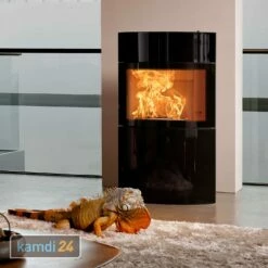 Austroflamm Fynn Xtra Kaminofen Stahl Schwarz / Glasfront Schwarz