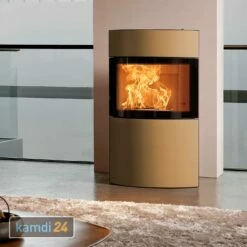 Austroflamm Fynn Xtra Kaminofen Stahl Schwarz / Keramikfront Hanf