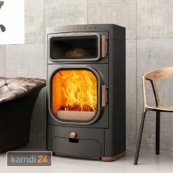 Austroflamm Heidi Back Kaminofen Stahl Schwarz, RR Hinten -Angebote Kamdi24 Store austroflamm heidi back kaminofen stahl schwarz rr hinten 21909 m 5