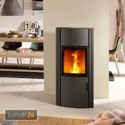 Austroflamm Polly 2.0 Pelletofen Stahl Gussgrau