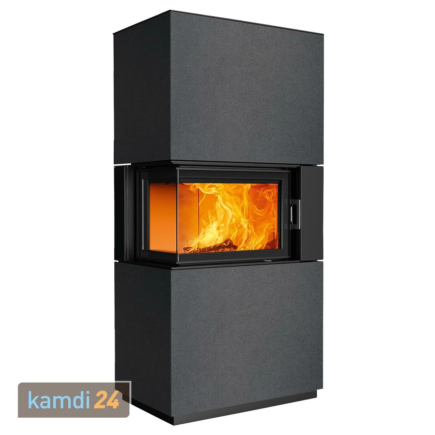 Austroflamm Sam 2.0 Kaminbausatz Eckverglasung Links Mit Klapptür Beton Anthrazit 4 Austroflamm Sam 2.0 Kaminbausatz Eckverglasung Links Mit Klapptür Beton Anthrazit – Bild 2