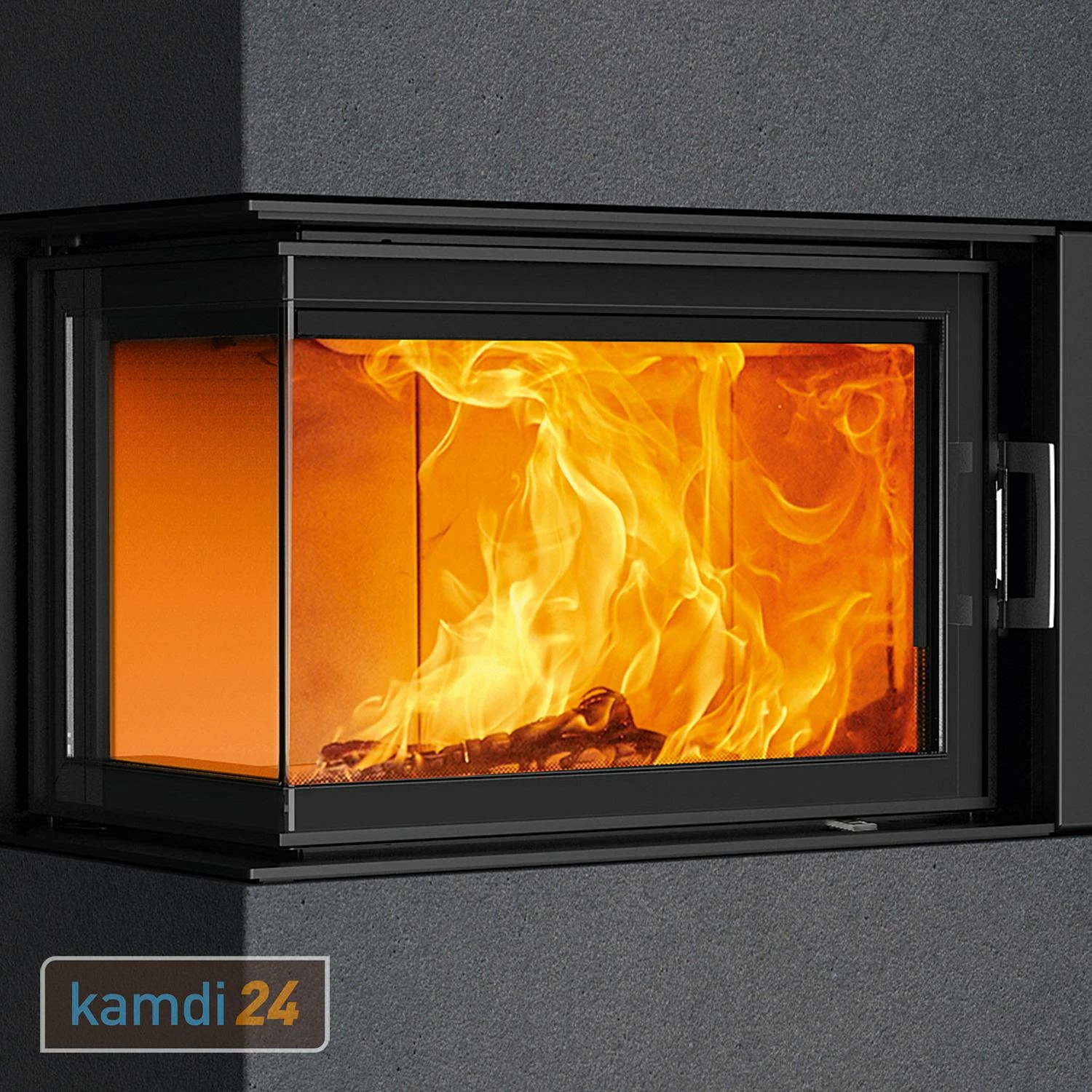 Austroflamm Sam 2.0 Kaminbausatz Eckverglasung Links Mit Klapptür Beton Anthrazit 5 Austroflamm Sam 2.0 Kaminbausatz Eckverglasung Links Mit Klapptür Beton Anthrazit – Bild 3