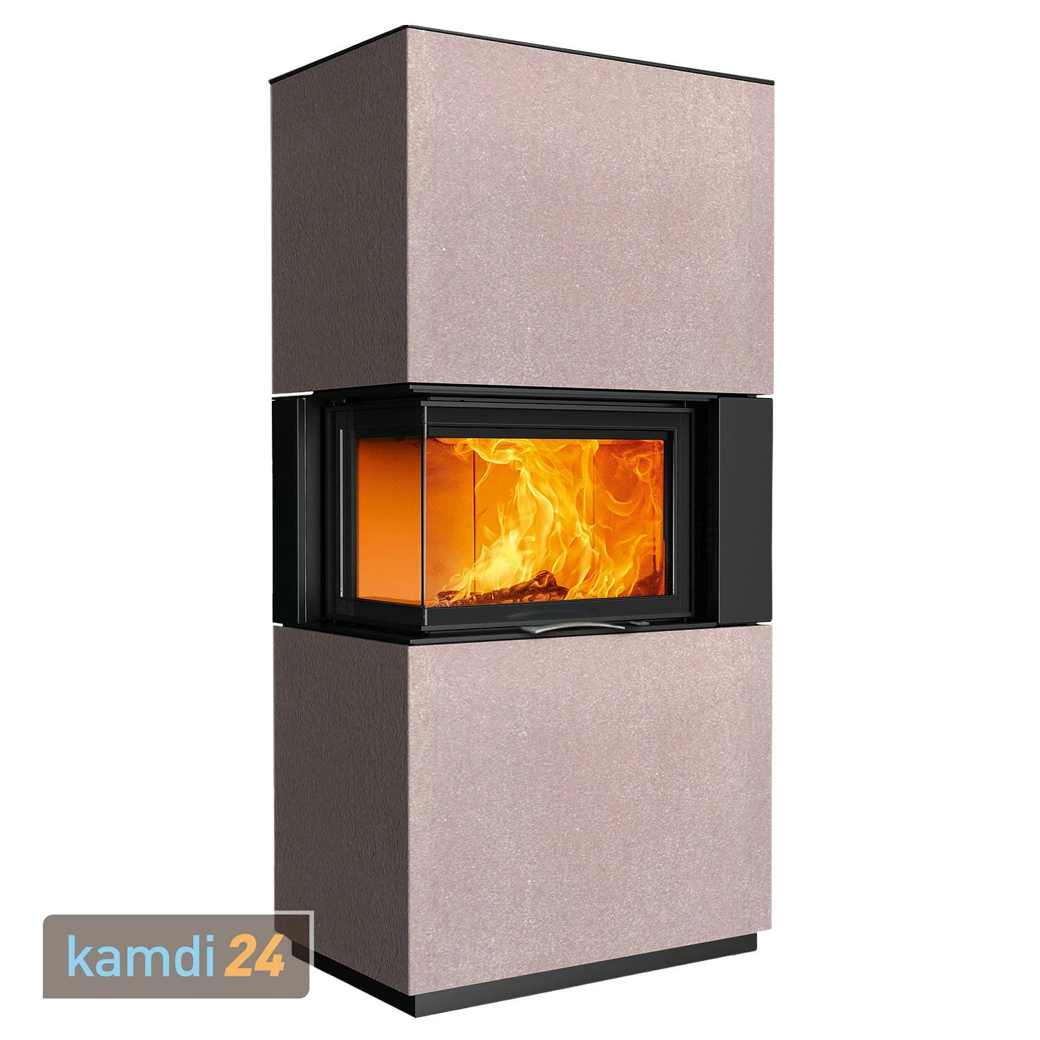 Austroflamm Sam 2.0 Kaminbausatz Eckverglasung Links Mit Schiebetür Beton Terra 4 Austroflamm Sam 2.0 Kaminbausatz Eckverglasung Links Mit Schiebetür Beton Terra – Bild 2