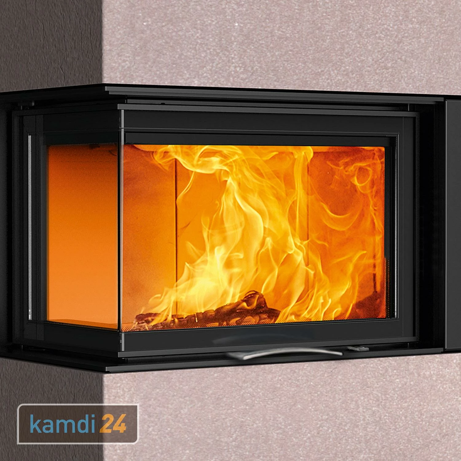 Austroflamm Sam 2.0 Kaminbausatz Eckverglasung Links Mit Schiebetür Beton Terra 5 Austroflamm Sam 2.0 Kaminbausatz Eckverglasung Links Mit Schiebetür Beton Terra – Bild 3