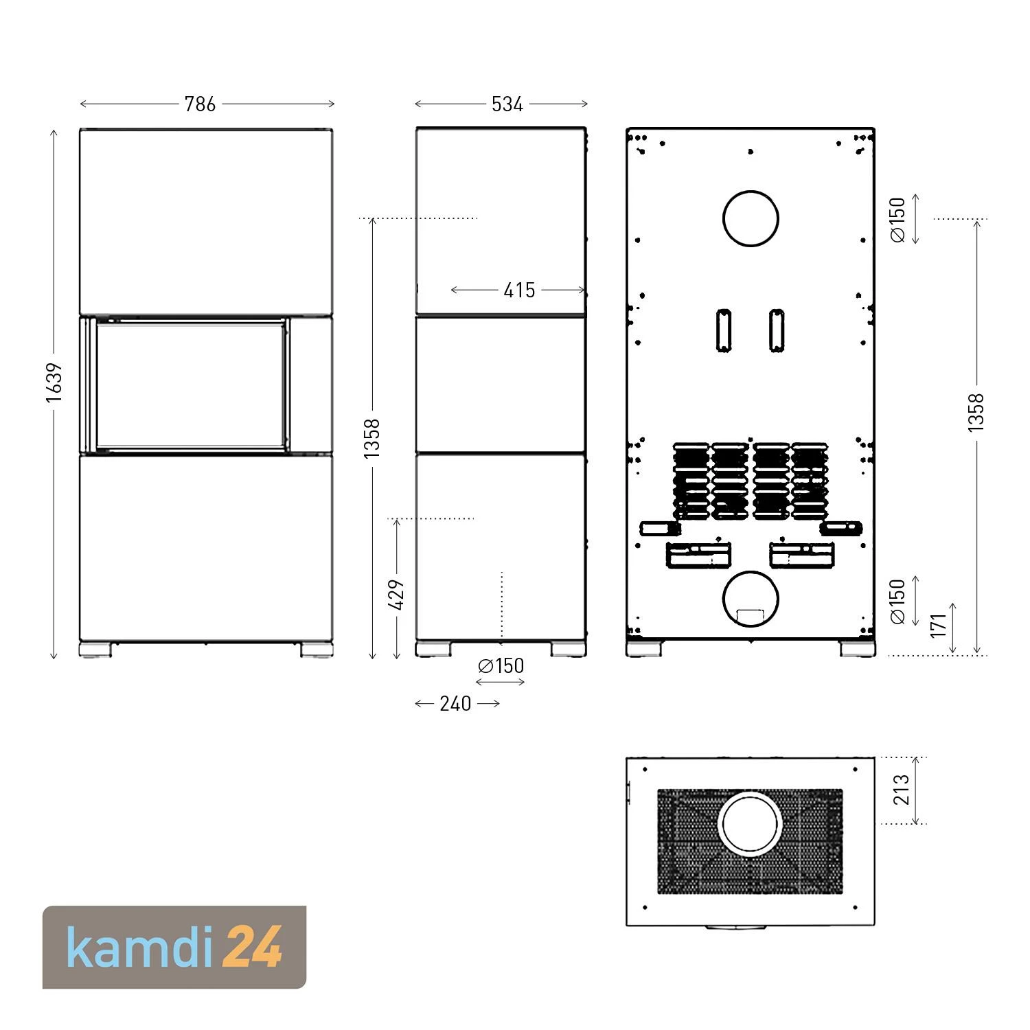 Austroflamm Sam 2.0 Kaminbausatz Eckverglasung Links Mit Schiebetür Beton Terra 7 Austroflamm Sam 2.0 Kaminbausatz Eckverglasung Links Mit Schiebetür Beton Terra – Bild 5