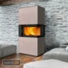 Austroflamm Sam 2.0 Kaminbausatz Eckverglasung Rechts Mit Klapptür Beton Terra