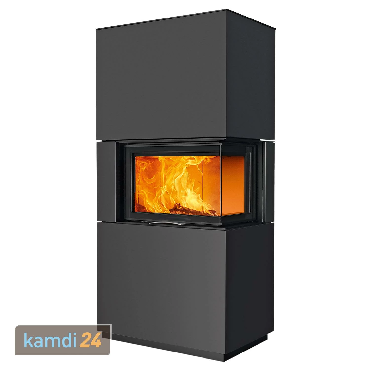 Austroflamm Sam 2.0 Kaminbausatz Eckverglasung Rechts Mit Schiebetür Stahl Gussgrau 4 Austroflamm Sam 2.0 Kaminbausatz Eckverglasung Rechts Mit Schiebetür Stahl Gussgrau – Bild 2
