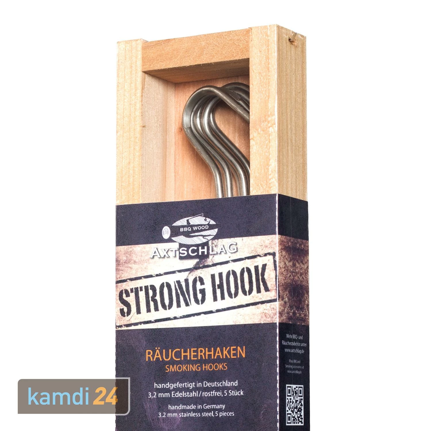 Axtschlag Strong Hook Räucherhaken 5er Set 4 Axtschlag Strong Hook Räucherhaken 5er Set – Bild 2