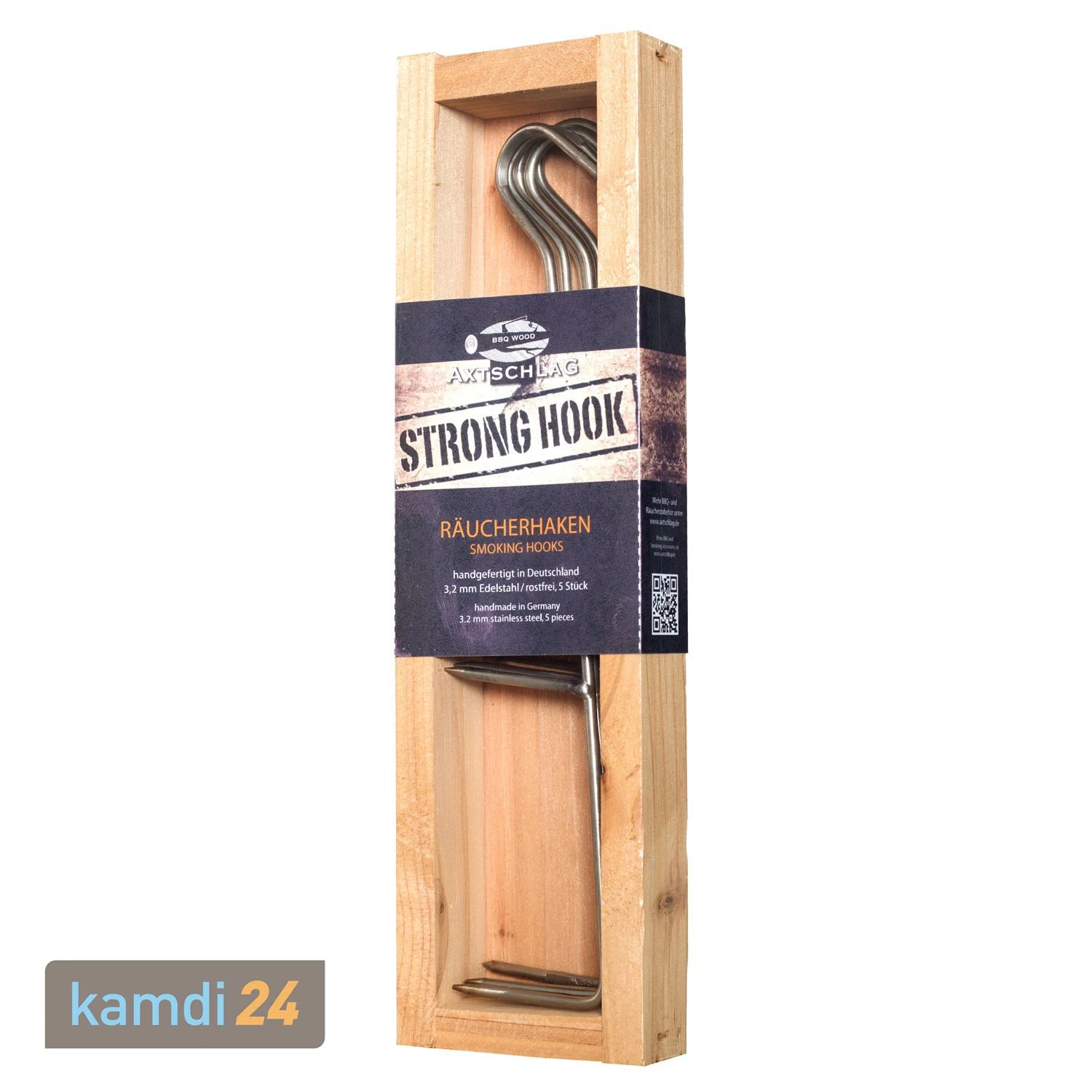 Axtschlag Strong Hook Räucherhaken 5er Set 3 Axtschlag Strong Hook Räucherhaken 5er Set