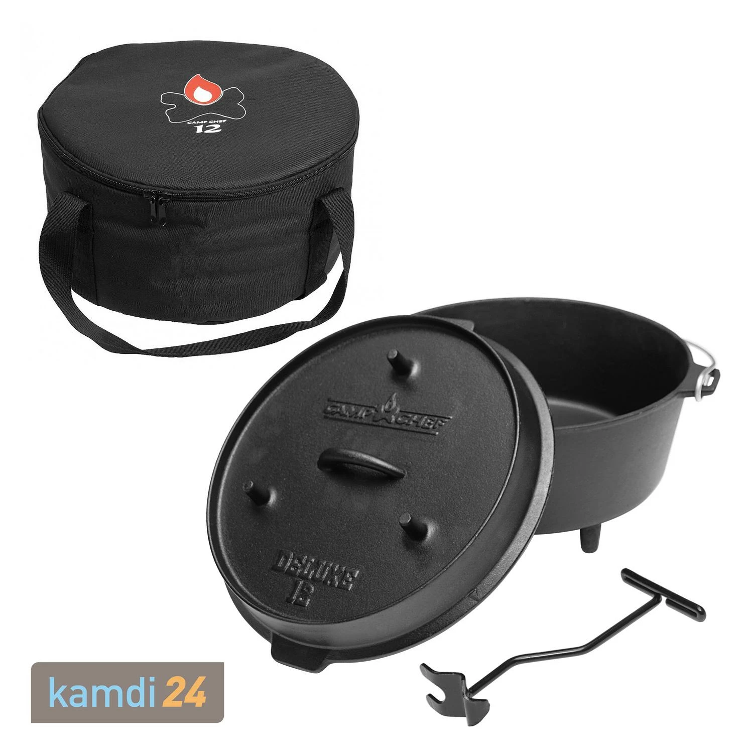 Camp Chef Deluxe Dutch Oven DO-12 + Tragetasche 3 Camp Chef Deluxe Dutch Oven DO-12 + Tragetasche