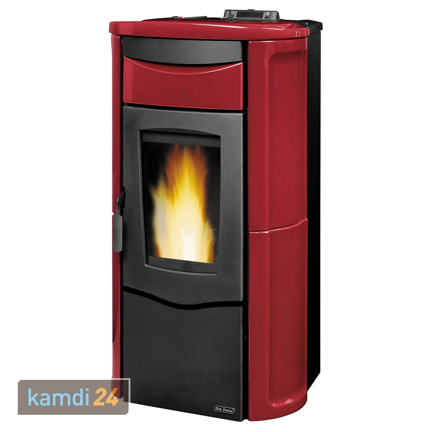 Dal Zotto Jole Idro 2.0 Wasserführender Pelletofen Stahl Bordeaux Komplett-Set Hygienespeicher SHS 550 + 1 SWT 4 Dal Zotto Jole Idro 2.0 Wasserführender Pelletofen Stahl Bordeaux Komplett-Set Hygienespeicher SHS 550 + 1 SWT – Bild 2