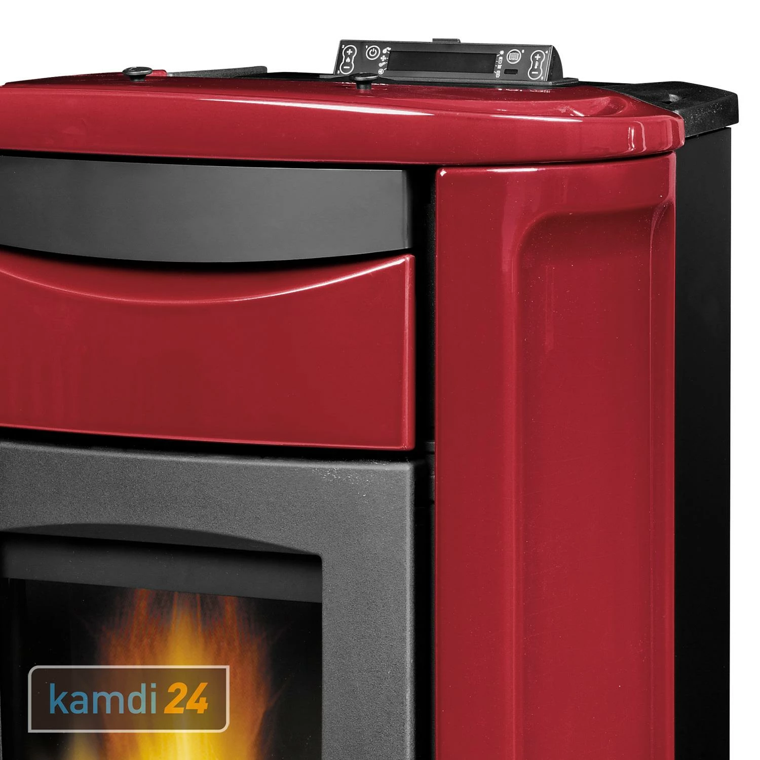 Dal Zotto Jole Idro 2.0 Wasserführender Pelletofen Stahl Bordeaux Komplett-Set Hygienespeicher SHS 550 + 1 SWT 5 Dal Zotto Jole Idro 2.0 Wasserführender Pelletofen Stahl Bordeaux Komplett-Set Hygienespeicher SHS 550 + 1 SWT – Bild 3