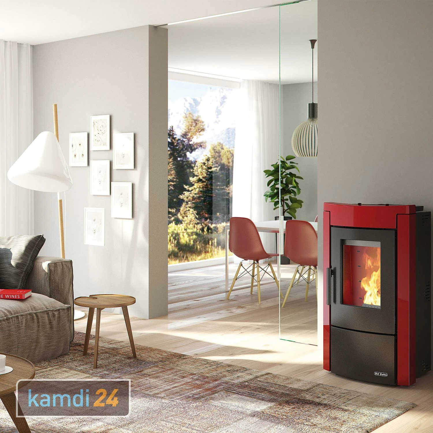 Dal Zotto Wanna Idro Wasserführender Pelletofen Stahl Bordeaux 5 Dal Zotto Wanna Idro Wasserführender Pelletofen Stahl Bordeaux – Bild 3