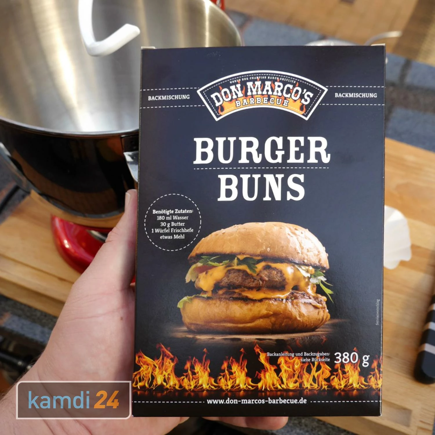 Don Marco´s Barbecue Burger Buns Backmischung 4er-Set 6 Don Marco´s Barbecue Burger Buns Backmischung 4er-Set – Bild 4