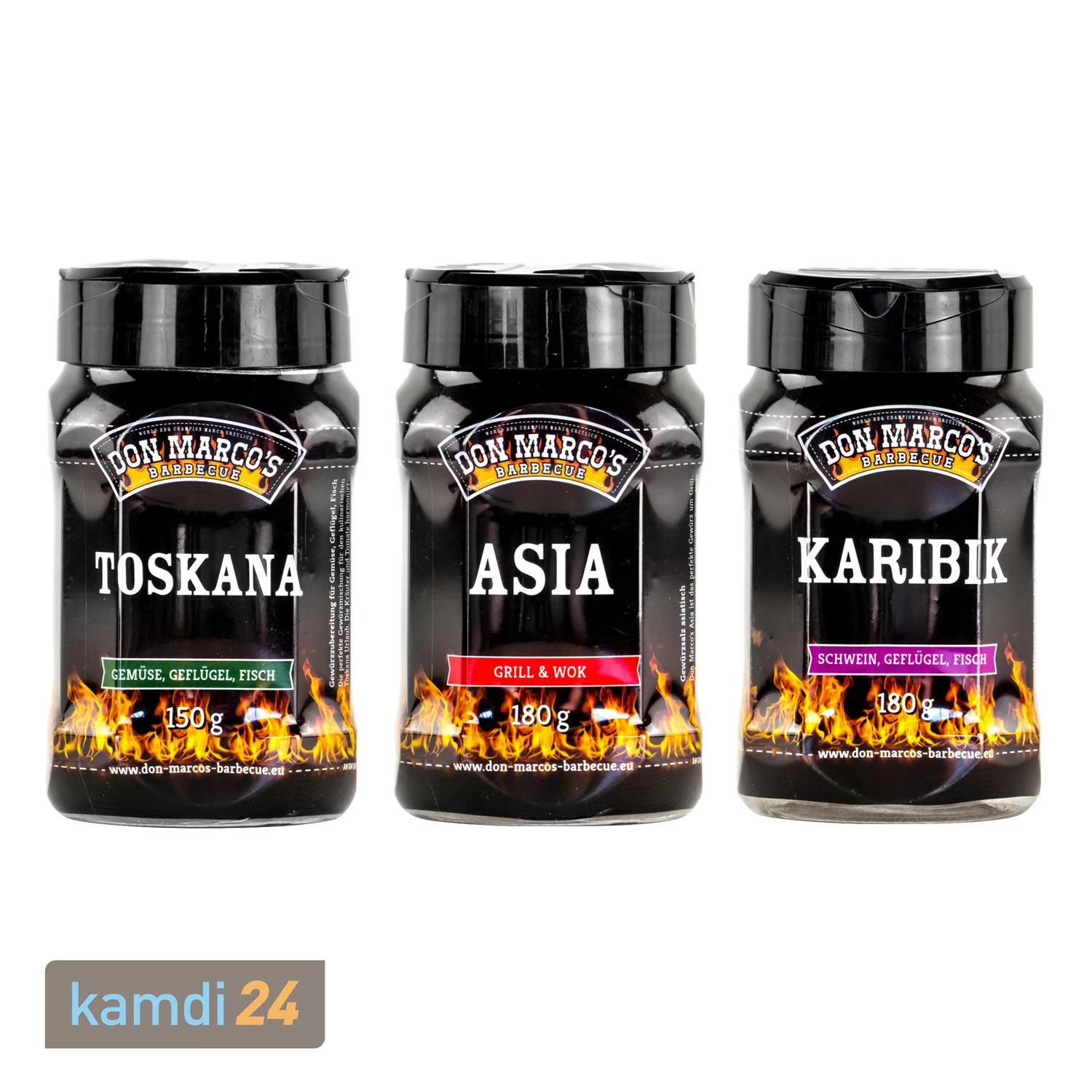 Don Marco´s Barbecue-Gewürz-Set: Toskana, Asia & Karibik 3 Don Marco´s Barbecue-Gewürz-Set: Toskana, Asia & Karibik