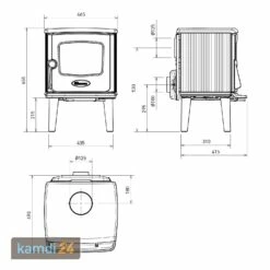 Dovre 325 CB Kaminofen Gusseisen Schwarz -Angebote Kamdi24 Store dovre 325 cb kaminofen gusseisen schwarz 25305 m 4