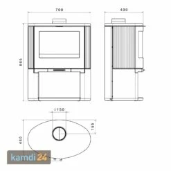 Dovre Bow WB Kaminofen Gusseisen Schwarz -Angebote Kamdi24 Store dovre bow wb kaminofen gusseisen schwarz 13647 m 11
