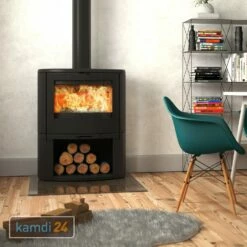 Dovre Bow WB Kaminofen Gusseisen Schwarz