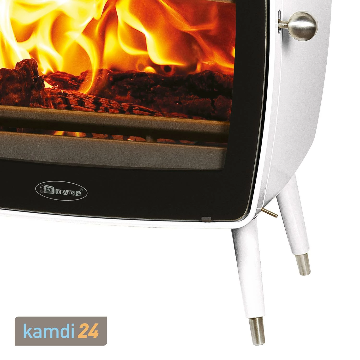 Dovre Vintage 50 Kaminofen Gusseisen Weiß Emailliert 7 Dovre Vintage 50 Kaminofen Gusseisen Weiß Emailliert – Bild 5