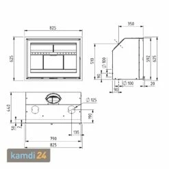 Dovre Vista 802I Kamineinsatz Mit Vermiculit-Platten Im Brennraum -Angebote Kamdi24 Store dovre vista 802i kamineinsatz mit vermiculit platten im brennraum 13700 m 8