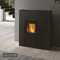 Edilkamin Blade H 15 Wasserführender Pelletofen Stahl Schwarz